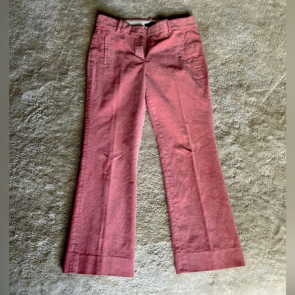 J. Crew Cropped flare leg pant in Corduroy